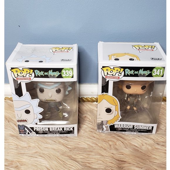 NIB POP ANIMATION RICK & MORTY PRISON BREAK & WARRIOR SUMMER #339  & #341 - Picture 2 of 5